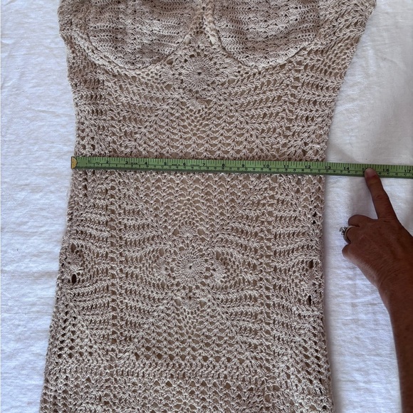 Free People Dahlia Strapless Crochet Dress Lined to Knee Size Small - Picture 13 of 15